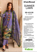 Gul Ahmad SD-42139 | 3 Piece Unstitched Summer Lawn