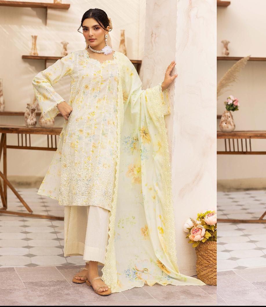 Rang Reza Embroidered 3pc Article 4 | Upto 35% Off