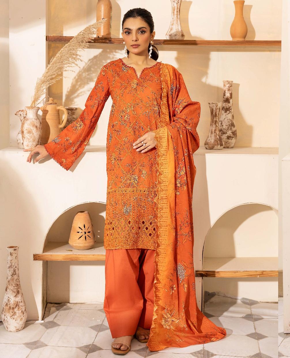 Rang Reza Embroidered 3pc Article 9 | Upto 35% Off